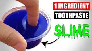 COLGATE SLIME 1 INGREDIENT HOW TO MAKE COLGATE SLIME WITHOUT GLUE  COLGATE SLIME EASY MAKING [upl. by Assej910]