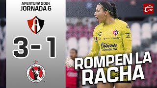 ATLAS 31 XOLOS  JORNADA 6  APERTURA 2024 LIGA M FEMENIL  RESUMEN  CALIENTE TV 🔴 [upl. by Adrial]