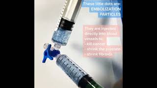 Mixing embolization particles prior to injection [upl. by Sayers]