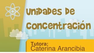 Unidades de concentración [upl. by Kirtap]