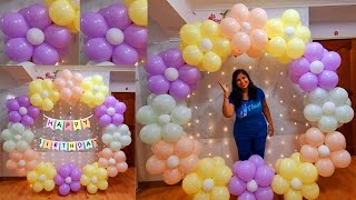 Round Balloon Arch  Round arch balloon decoration  Flower balloon arch for birthday [upl. by Gibby864]