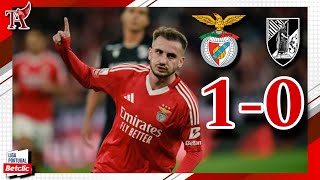 BENFICA 10 VITÓRIA GUIMARÃES EXIBIÇÃO CINZENTA E TRISTE SALDASE COM 3 PTS E OBJECTIVO ALCANÇADO [upl. by Nikita886]