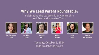 Why We Lead Parent Roundtable [upl. by Lore]