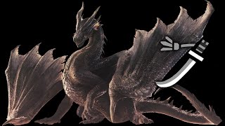 MHWIB Fatalis 020 Solo Long Sword  Fade to Black Win [upl. by Hameerak]