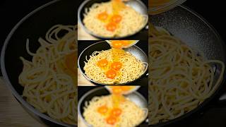 The FASTEST Spaghetti and Eggs Recipe You Will EVER Make cooking food recipe foodie recipes [upl. by Atnahsal]