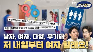 경제잡썰 오늘부터 내 성별은 내가 정한다  독일 성별자기결정법 발효 [upl. by Rusell]