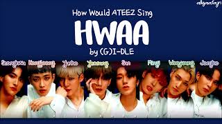 How Would ATEEZ Sing HWAA by GIDLE [upl. by Genaro]