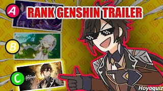 🎵 Rank The Genshin Impact Trailer Without Knowing The Next One  Genshin Impact Quiz 🔥 [upl. by Airet]