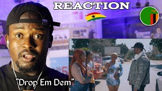 Ghanaian 🇬🇭 Reacts To Chile One Mrzambia  Drop Em Dem Official Music Video [upl. by Llevra]