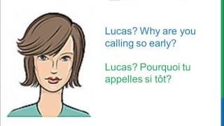 Dialogue 7  English French Anglais Français  What time is it  Quelle heure estil [upl. by Georglana]