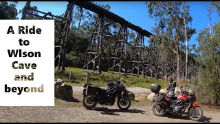 Easter Ride 2024 Part 2 Wilson Cave Trestle Bridge tiger800 vstrom650 adventure caving [upl. by Derraj842]