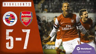 THE CRAZIEST MATCH EVER  Reading 57 Arsenal  Classic highlights  2012 [upl. by Aicatsana578]