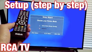 RCA TV How to Setup step by step [upl. by Nomzaj]