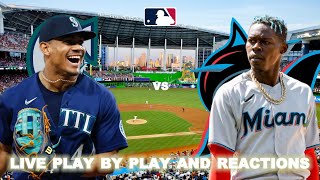 Seattle Mariners vs Miami Marlins Live PlayByPlay amp Reactions [upl. by Nivel]