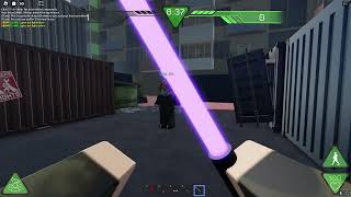 Roblox Added Light Saber to my game Last Strike [upl. by Aivil]