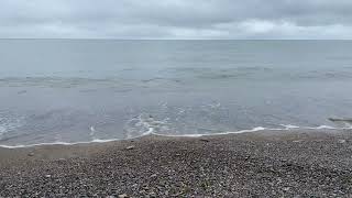 Bluffers beach park Scarborough Lake Ontario waves 20240809 [upl. by Halley]