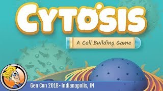 Cytosis A Cell Biology Board Game — game overview at Gen Con 2018 [upl. by Rojam]