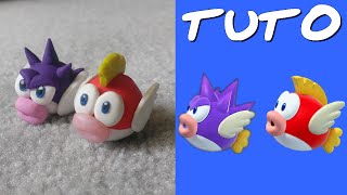 TUTO FIMO  Poisson Cheep Cheep de Mario [upl. by Ybreh]