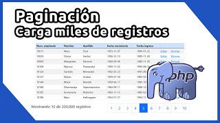 Crear paginación con PHP MySQL y AJAX [upl. by Munsey716]