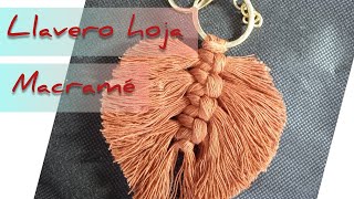 Llavero hoja Macramé [upl. by Eyot]