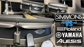 Simmons vs Everybody Is Simmons just as good as Roland Yamaha and Alesis [upl. by Ahsenre162]