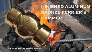 Finished aluminum bronze farriers hammer [upl. by Ekard]