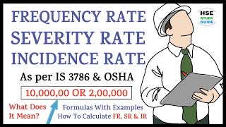 Frequency Rate Severity Rate amp Incident Rate as per IS 3786 amp OSHA  How To Calculate FR SR amp IR [upl. by Marjana685]