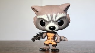 Rocket Raccoon Guardians of the Galaxy Funko Pop review [upl. by Magas573]