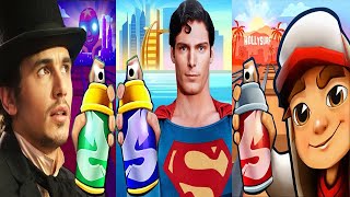 Subway Surfers Hollywood 2024 Tasha Gym Outfit vs Subway Superman vs OZ Oscar Diggs Gameplay HD [upl. by Alderson434]