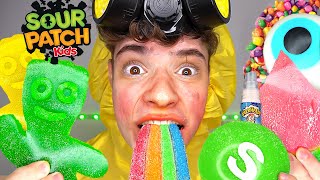 Extreme Giant Sour Food  ASMR [upl. by Athalla]