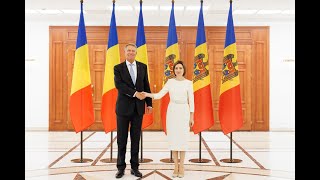 Mesajul Președintei Maia Sandu de la conferința comună cu Președintele Klaus Iohannis [upl. by Eirrac543]