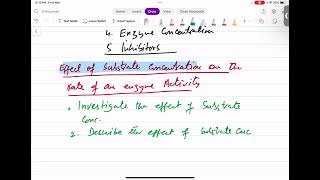 Effect of substrate on an enzyme activity and Km [upl. by Areem]