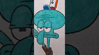 SUBSCRIBE NOW and Lets DRAW OCTOPUS and SPONGEBOB Together in Fun shorts [upl. by Nagem937]