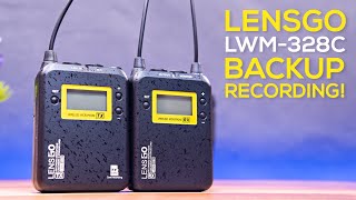 LensGo LWM328C Wireless Lavalier Microphone Review  With Backup Recording [upl. by Atlante]