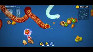 Worms Zone io Biggest Snake New Record 2024  Saamp Wala Game [upl. by Barbey]