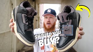 SHOULD YOU BUY THE JORDAN 3 A MA MANIERE WHILE YOU WERE SLEEPING SNEAKERS Early In Hand Review [upl. by Brandtr813]