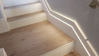 DIY  Digital LED Stair Lighting  Arduino APA102 LED [upl. by Eenoj]