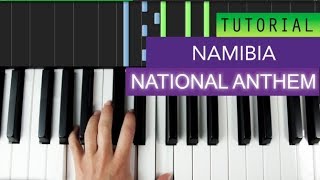 National Anthem Of Namibia Piano Tutorial [upl. by Atiekan]