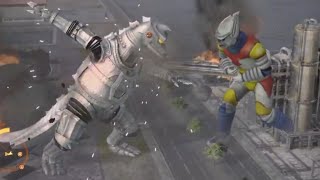 Jet JAGUAR VS MECHA GODZILLA on PS4 [upl. by Llirrem]