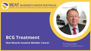 BCG Treatment for High Grade NonMuscle Invasive Bladder Cancer [upl. by Boylan]