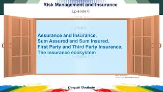 Episode 6 of Insurance Awareness AssuranceInsurance First amp Third Party Insurance The ecosystem [upl. by Shanahan485]