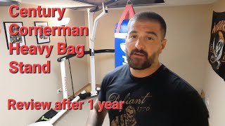 Century Cornerman Heavy Bag Stand  Review boxinggym boxinggear [upl. by Atteuqihc]