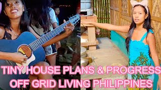 🇵🇭 Filipina Beauty amp Family Tiny House Progress Dining amp Family Room Off Grid Living Philippines [upl. by Aniala288]