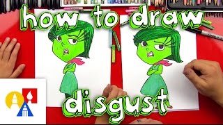 How To Draw Disgust From Inside Out [upl. by Nylirrej]