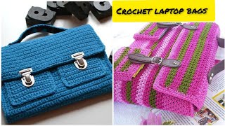 Elegant crochet 🧶 laptop bags patterns free [upl. by Clifford213]