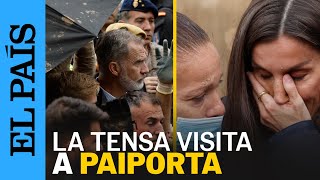 DANA ESPAÑA  La tensa visita de los Reyes Sánchez y Mazón a Paiporta en cinco momentos  EL PAÍS [upl. by Gaby774]