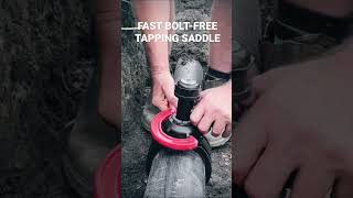 HOW TO INSTALL A TAPPING SADDLE WITH METRIC OFFTAKE [upl. by Dyche]