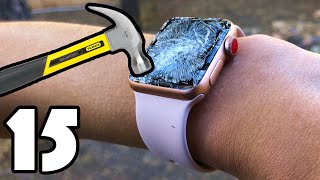 15 WAYS TO BREAK AN APPLE WATCH [upl. by Naleag]