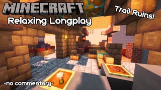 Excavating Trail Ruins  Minecraft Relaxing Longplay  no commentary [upl. by Slein]