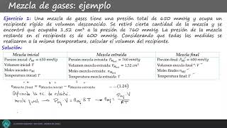 45 ESTADO GASEOSO MEZCLA DE GASES Química preuniversitario Ingeniería UMSA 2022 [upl. by Aramoiz]